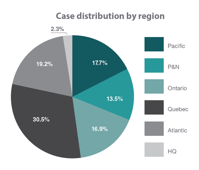 cases by region